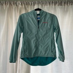 Water-resistant, fleece lined rain jacket